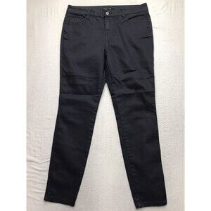 PRANA Oday Jeans Women 14/32 (34x32 fit) Deep Navy Coated Organic Cotton Stretch